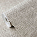 Beige grasscloth texture wallpaper with warm tones and visible interlaced grain, perfect for casual or coastal interiors seeking an earthy, handcrafted look.