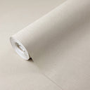 Warm cream linen texture wallpaper with tight intersecting micro-threads and gentle tonal variation. The creamy off-white surface stays warm under natural light, its matte cloth-like grain calming living rooms, bedrooms and hospitality suites. Adhesive required.