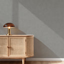 Soft light gray limewash wallpaper with a directional, painterly stroke pattern and muted tonal range in the plastered finish. Medium-fine texture delivers calm tactile interest without bold patterning. Requires adhesive application.