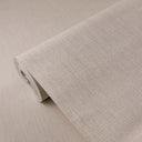 Beige vertical lines texture wallpaper with fine, closely spaced striations in warm sand tones. Occasional horizontal threads soften the linear rhythm while the matte ribbed surface visually lengthens walls, ideal for corridors, tall-ceiling rooms and minimalist interiors. Adhesive required.