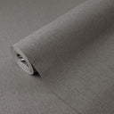 Sage gray linen texture wallpaper with cool green-gray undertones, ideal for bedrooms and studies seeking a calm, natural hue with textile character.