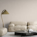 Fine linen texture wallpaper with a subtle micro-weave in warm-neutral ivory tones. This traditional unpasted wallpaper is easy to apply and reposition, making it an ideal choice for renters and designers seeking an elegant, understated wall decor solution.