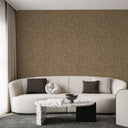 Taupe mica texture wallpaper with an irregular, pebble-like mineral pattern blending taupe and brown tones with darker speckling. Faint metallic shimmer where mica-like particles cluster gives the mostly matte, stone-like field lived-in character for feature walls and rustic-modern rooms. Adhesive required.