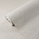 Soft white linen texture wallpaper with intersecting micro-threads, creating a clean and airy field. Ideal for light-filled bedrooms or nurseries, offering a serene, breathable wall treatment. This high-quality, eco-friendly wallpaper requires adhesive for application.