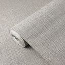 Light gray tweed texture wallpaper with a compact, stippled weave, perfect for creating a soft, textile-like backdrop in bedrooms.