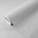 Pearl white linen texture wallpaper with a fine crosshatched weave, creating a bright and airy atmosphere. Ideal for contemporary living areas needing a luminous backdrop.