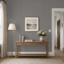 Cool sage gray wallpaper with a micro-texture and matte finish, suitable for contemporary interiors like bedrooms and studies seeking calm, muted tones.