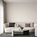 Warm off-white limewash wallpaper featuring soft, irregular brushed strokes. This removable wall mural adds a subtle, tactile texture to bedrooms or gallery walls. Crafted from eco-friendly materials, it's easy to apply and reposition, making it perfect for renters and designers.