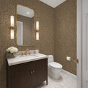 Stone-like taupe wallpaper with a subtle metallic shimmer, enhancing the ambiance of rustic-modern interiors.