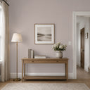 Soft rose taupe wallpaper with a textile structure, creating a gentle warmth and tactile depth. Suitable for subtle, warm backdrops in bedrooms.