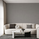 Elegant light gray limewash wallpaper featuring soft, directional brush strokes, ideal for understated modern home decor.