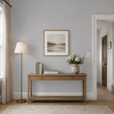 Gray linen texture wallpaper with a small, regular scale, providing a subtle textile effect for residential rooms and gallery walls seeking a restrained, neutral backdrop.