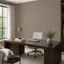 Detailed view of brown vertical lines wallpaper with its columnar rhythm and pearlescent highlights. This wallpaper provides movement without visual busyness, suitable for modern interiors seeking a refined texture.