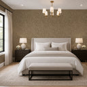 Taupe mica wallpaper with an irregular pattern, ideal for feature walls in contemporary homes or boutique settings.