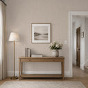 Dark beige wallpaper with uniform matte texture, resembling woven cloth, suitable for neutral backdrops in modern home decor.