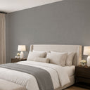 Soft gray limewash texture wallpaper with a matte finish, providing a soothing, contemporary backdrop for any room.