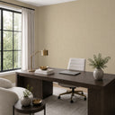 Taupe plaster effect wallpaper with a suede-like nap, enhancing the elegance and warmth of feature walls.
